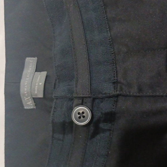 Armani Exchange Black Capri Pants Women's size 6 - Picture 8 of 11